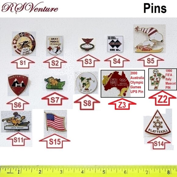 Buy one choose one FREE, Vintage Sterling Forest Ski Area Pin - Picture 2 of 4